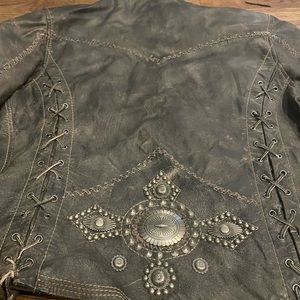 Cripple creek leather western jacket